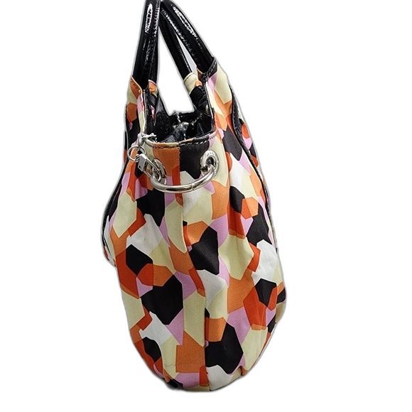 Relic by Fossil Multicolored Geometric Print Shoulder Crossbody Bag 14"X9"X4" - Picture 2 of 12